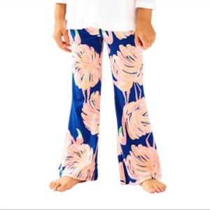 Lilly Pulitzer Girls Tula Flare Pants Flamingo size small